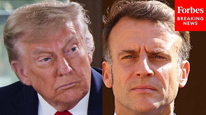 Trump Slams Macron’s ‘Ceasefire’ Comments: I Thought It Was A Very Badly Worded Statement By Him’