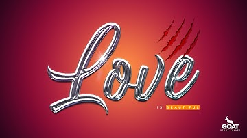 Photoshop Tutorial: Shiny Chrome Text Effect
