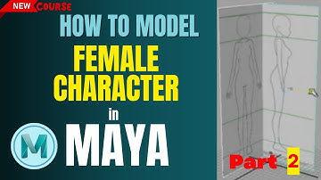 Maya female character modelling (Part-2) - Polygon character modelling tutorial for beginners