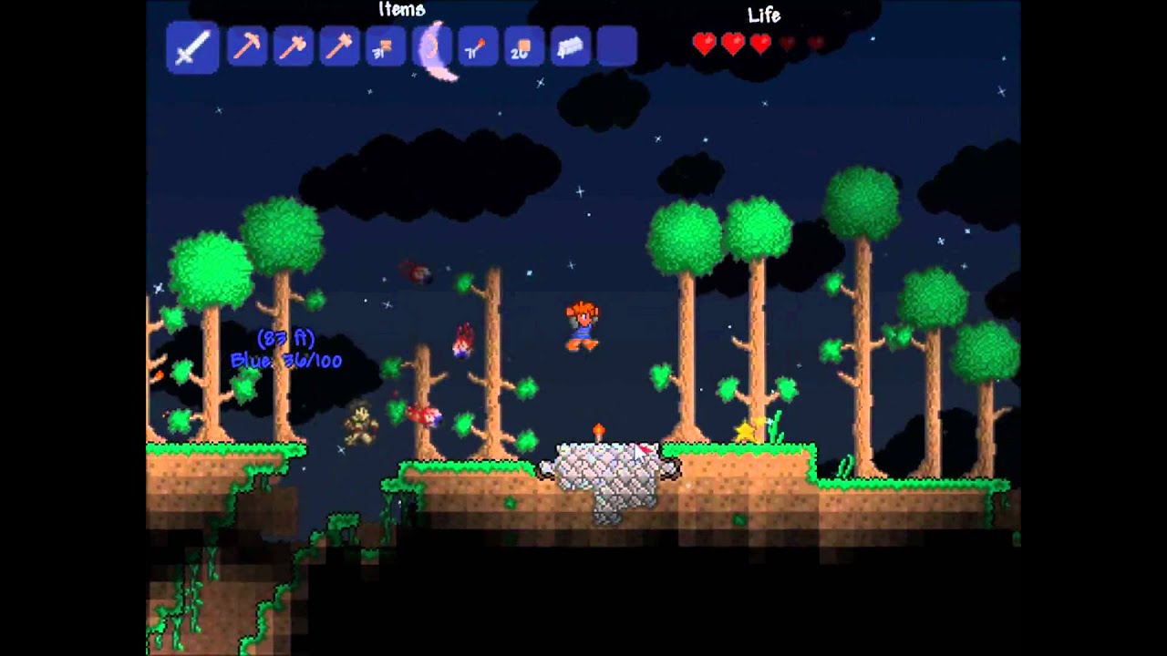 Let's Play Terraria Pt. 6 "Stars fall for us all the time."