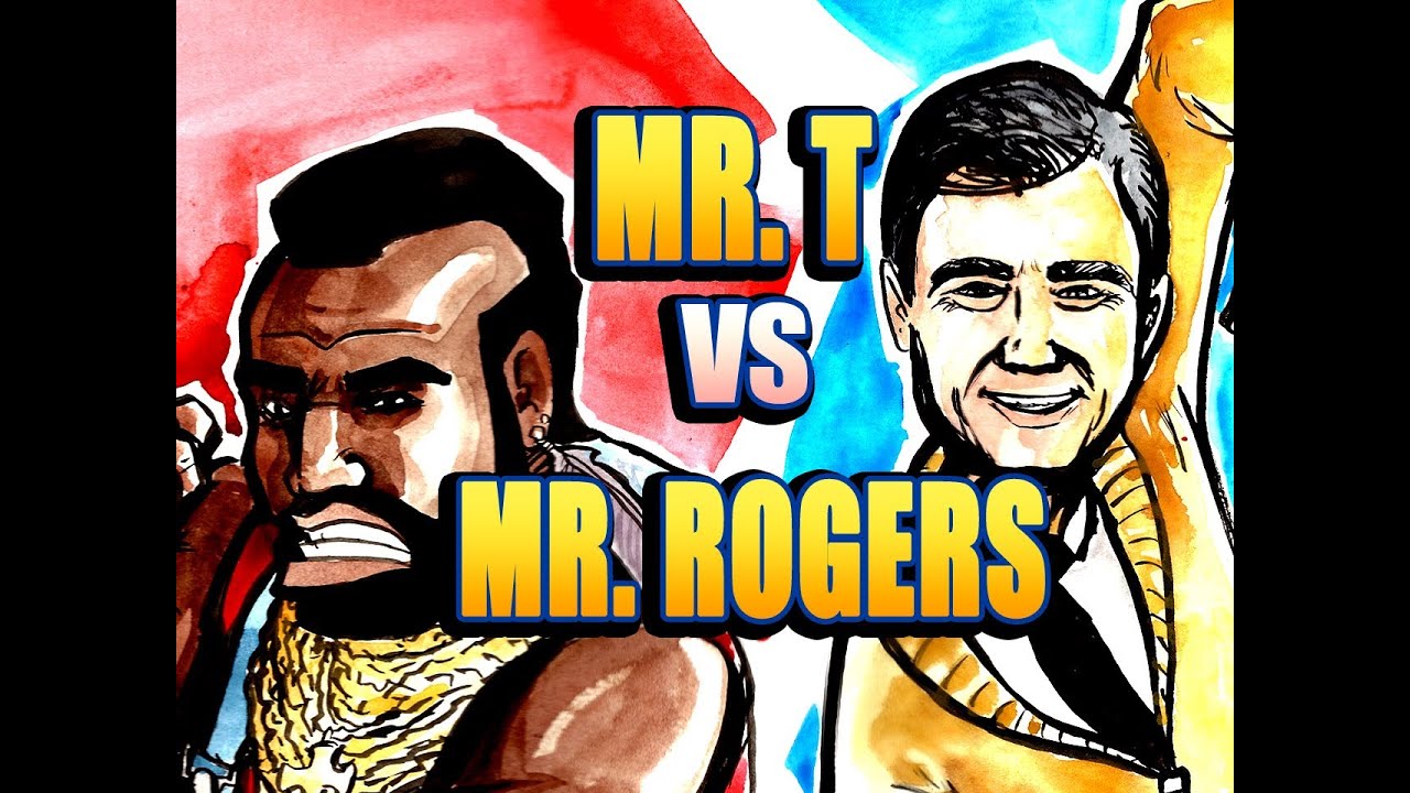 MR. T vs MR. ROGERS - Epic Rap Drawings of History!!!! - YouTube
