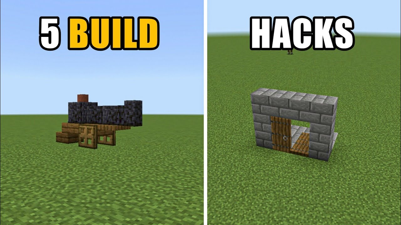 Minecraft: 5+ Easy Build Hacks & Tricks - YouTube