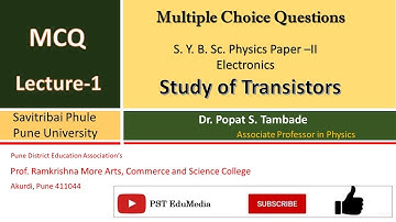 MCQs on transistor | Electronics | SYBSc Physics | SPPU | IIT JAM Physics