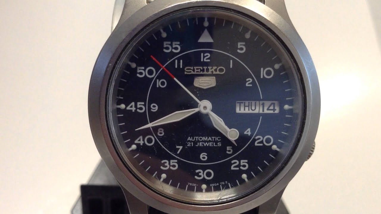 Seiko 5 Automatic 7S26-02J0 Test video - YouTube