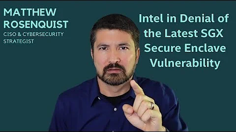 Vulnérabilité SGX d'Intel: Réaction en Question