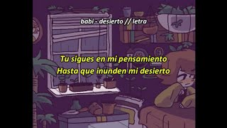 babi - desierto // letra