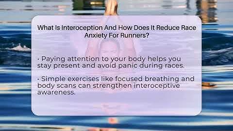 What Is Interoception And How Does It Reduce Race Anxiety For Runners? - Running Beyond Limits