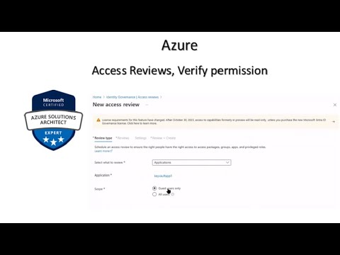 1. MS Azure Solution Architect AZ 305 - Access Review - YouTube