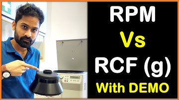 DEMO: RPM vs RCF (g) | Centrifuge Machine | Hindi | Dr. Priyank Singhvi