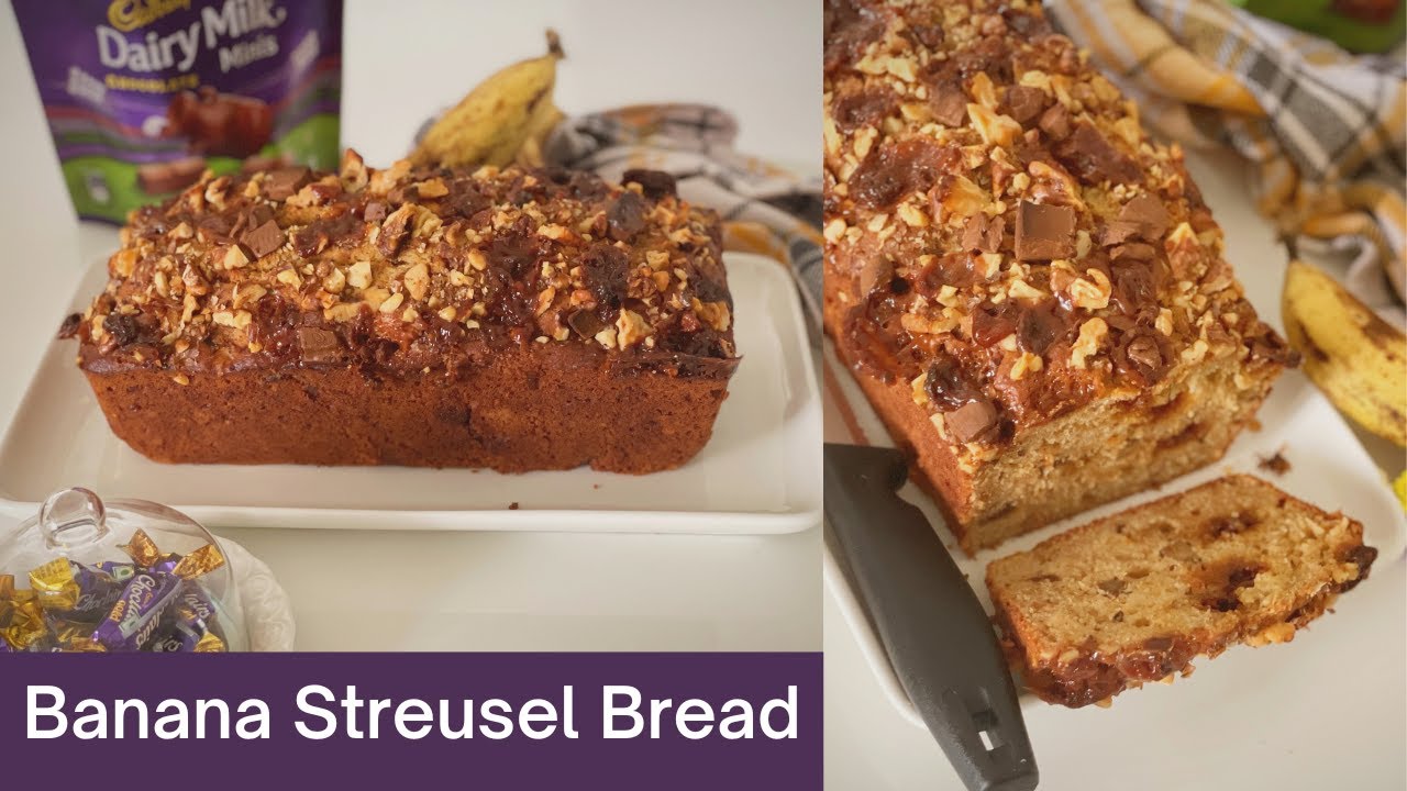 Banana Streusel Bread Recipe| Banana Bread with a Twist | Banana Bread with Caramel Streusel | Deepali Ohri