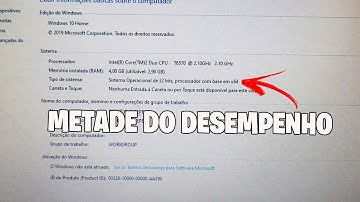 VOCÊ USA SISTEMA 32 BITS EM PROCESSADOR DE 64 BITS ?