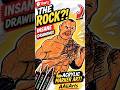 Drawing The Rock 💪🔥 | Insane Acrylic Marker Art of Dwayne Johnson #Shorts