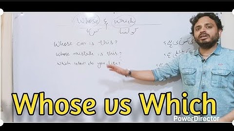 Whose vs Which | Difference and Usage | By Syed Ali Raza Kazmi