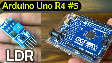 LDR with Arduino Uno R4 Minima, Light Dependent Resistor with Arduino