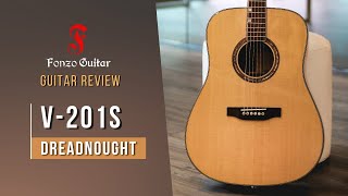 New Acoustic Guitar Review | Fonzo V-201S Dreadnought