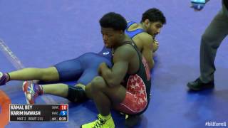 75 Final - Kamal Bey (Sunkist Kids WC) vs. Karim Hawash (NYAC)