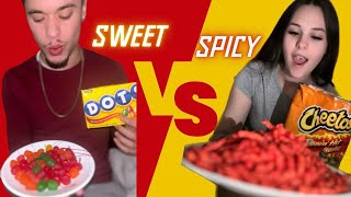 SPICY VS SWEET FOOD CHALLENGE *BAKED EDITION*