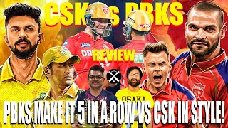 𝐏𝐁𝐊𝐒 𝟓 - 𝟎 𝐂𝐒𝐊! IPL 2024 Chennai Super Kings vs Punjab Kings Review | CSK vs PBKS | Pdoggspeaks