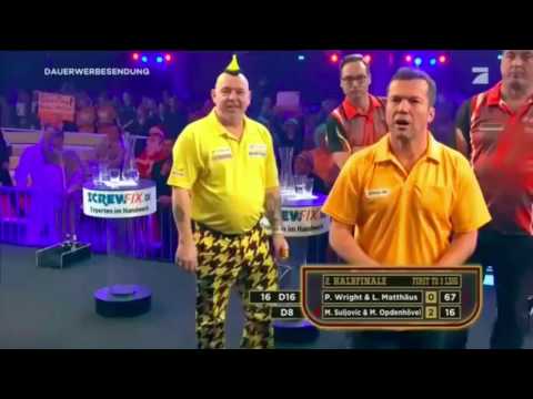 LOTHAR MATTÄUS CHECKT 67 / PRO SIEBEN PROMI DARTS WM Halbfinale