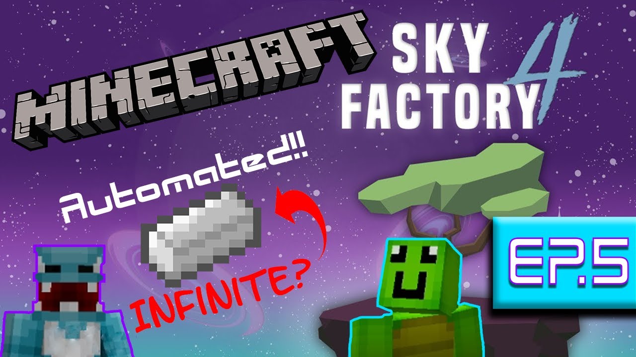 SkyFactory 4 Ep 5 - Automated Hopping Bonsai - [Modded Minecraft]