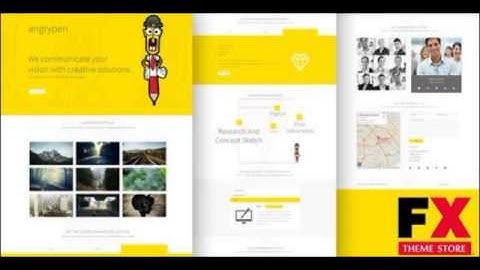 Preview Angry pen One Page Multi-Purpose Muse Template TFx