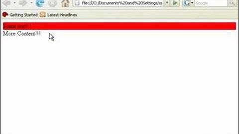 HTML Div/Span Container