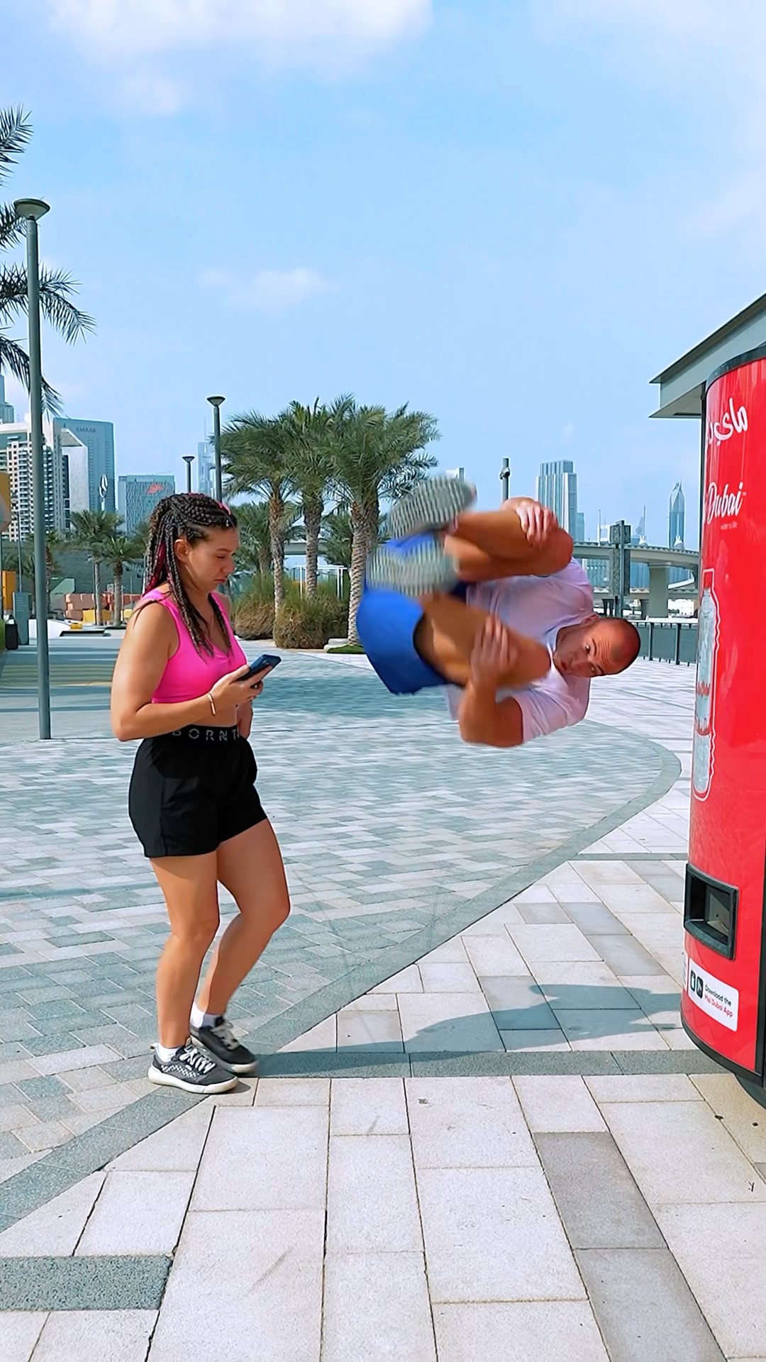 Jumping the Line Prank: Unexpected Reaction?? #kiryakolesnikov #funny #comedy #prank #flip #stunt