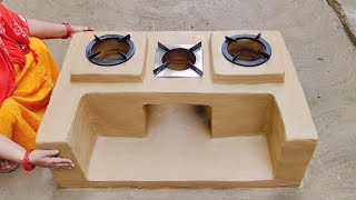 How to make Traditional Multiple Clay Stove at Home । Desi mitti ka Chulha। Mitti ka Chulha #viral 
