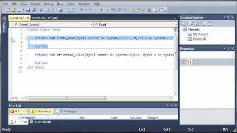 Visual Basic Tutorial - 144 - Threading