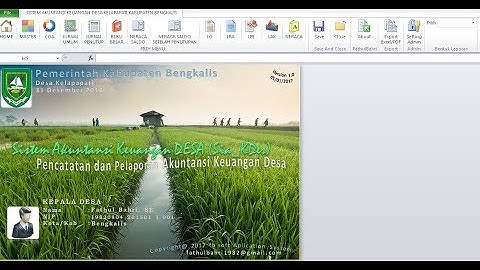 #Excel Aplikasi Akuntansi Keuangan Desa SIA-KDes