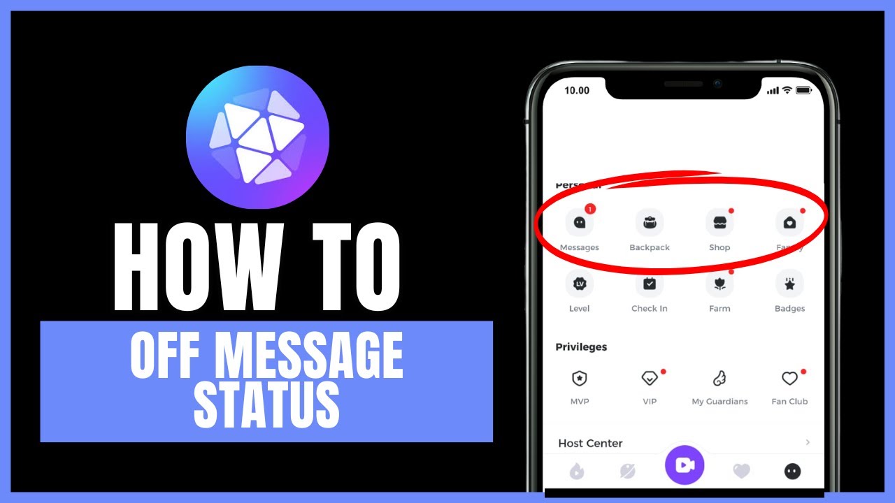 How to turn off message status in Luffa