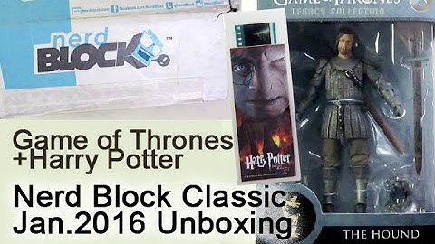 Nerd Block January Unboxing Game of Thrones + Harry Potter