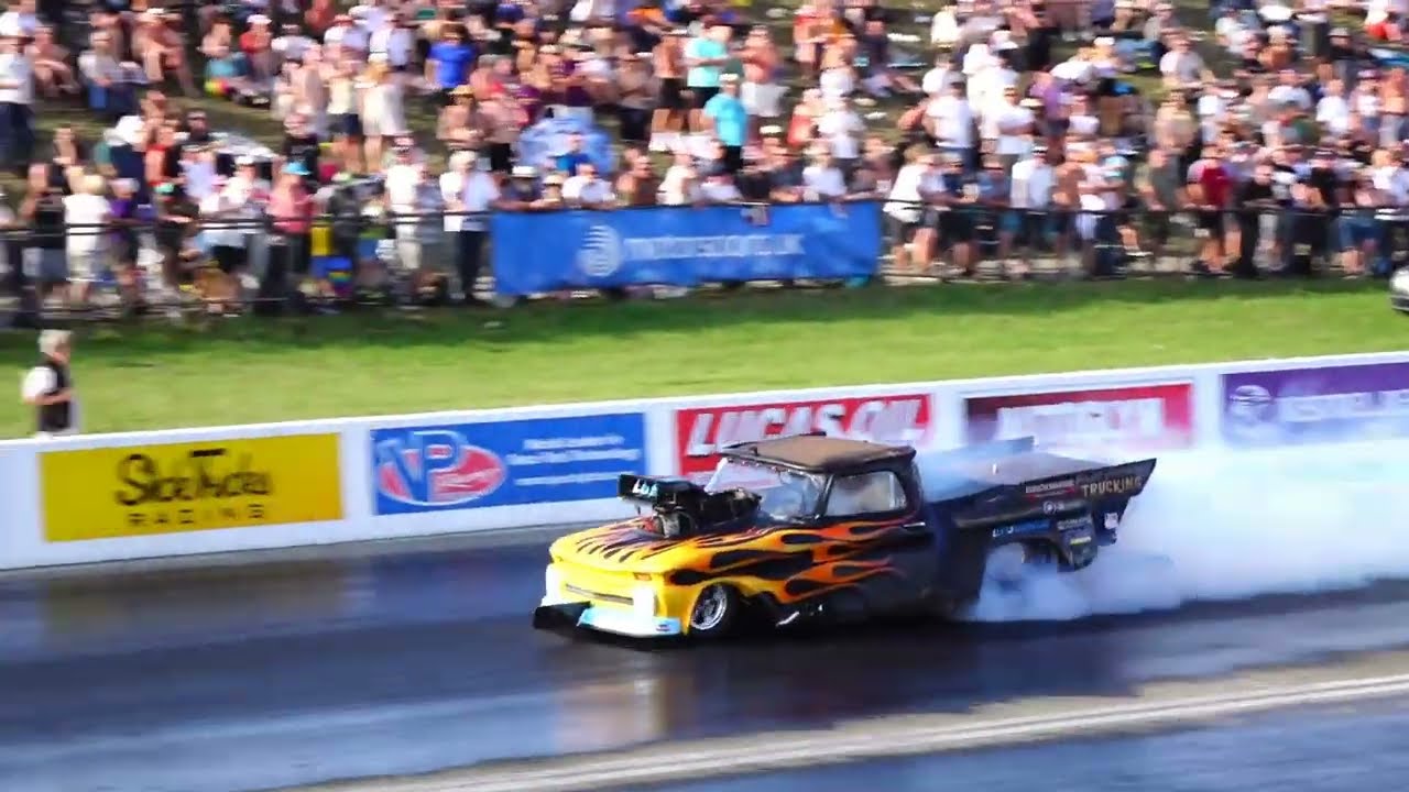 "Fast Freddy"  Fredrik Fagerstrom's Crazy Burnout & Even Crazier Backup !!