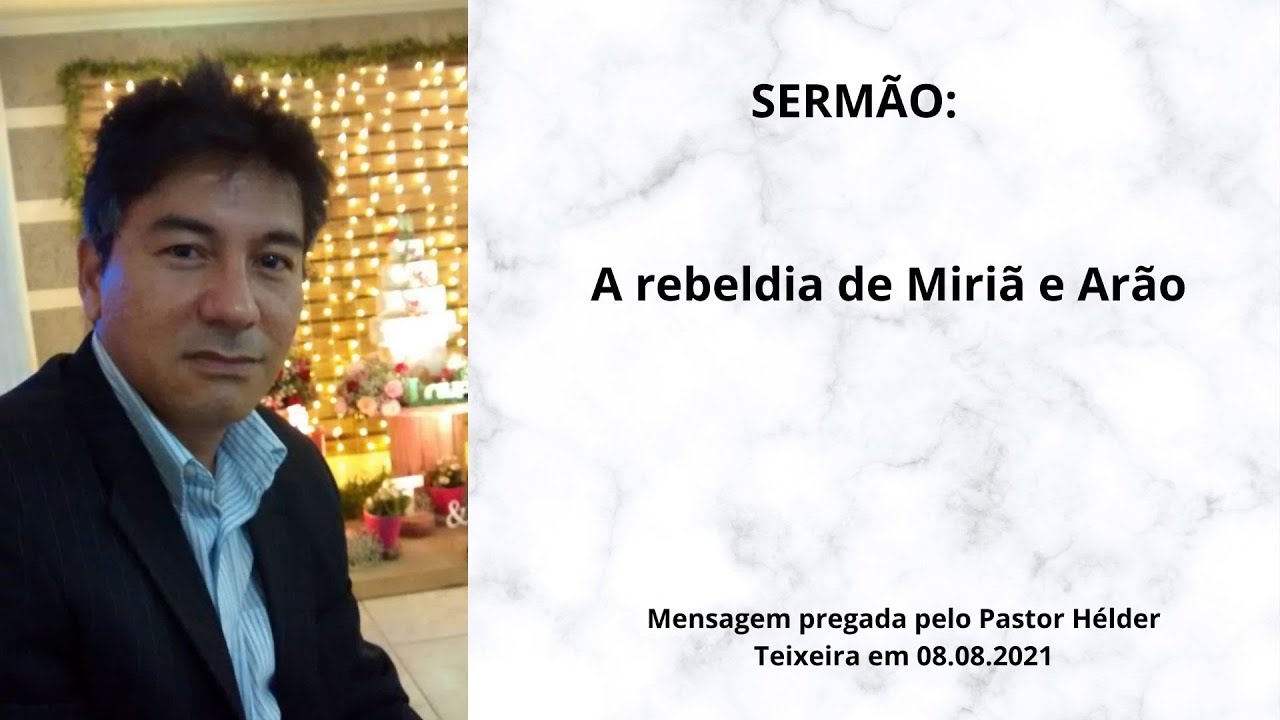 A rebeldia de Miriã e Arão - YouTube