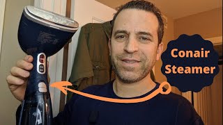 Conair Turbo ExtremeSteam Advanced Handheld Fabric Garment Steamer Review and Demo
