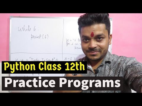 Practice programs | Python | Class 12th - YouTube