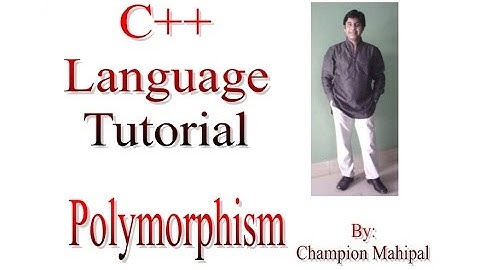 C++ Programming  Language Tutorial 71 Polymorphism