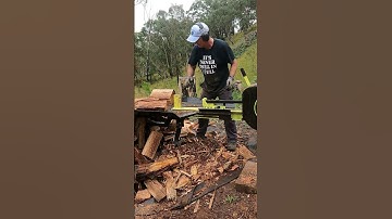 ForestWest 34T Kinetic Log Splitter Day 2 Running Vid 3 #Shorts #firewood #wood #firewoodproduction