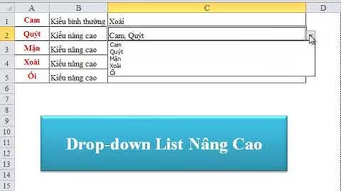 Drop-down List nâng cao