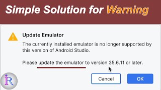 How to update the Emulator in Android Studio?