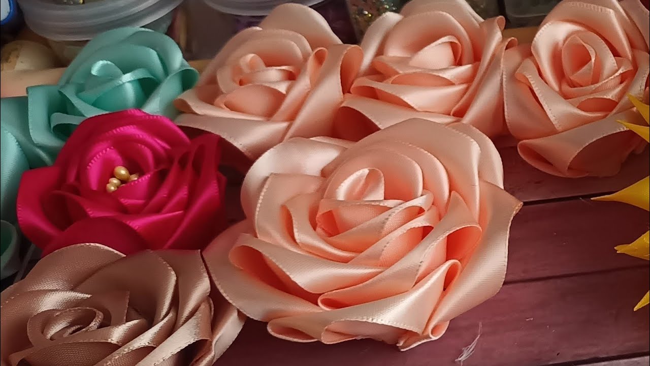 CÓMO HACER ROSAS 🌹 ETERNAS CON LISTÓN 🎀 SÚPER FÁCIL IDEAS