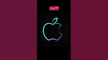 How to make Apple logo ~ ui logo | dragon logo |   logo using circles #apple #drawing #dragon #logo