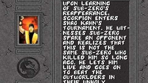 Mortal Kombat 2 - SNES - Scorpion - Ending