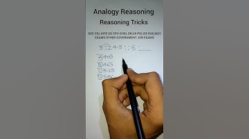 Analogy | Number analogy| reasoning classes for SSC CGL MTS GD CPO CHSL exams