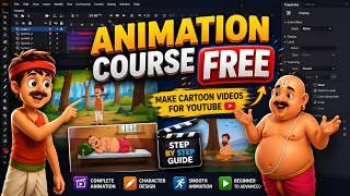 How To Make Cartoon Videos for YouTube | Complete 2D Animation Course Hindi @LearnAnimationHindi