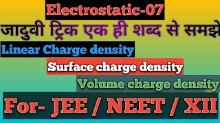 #Linear Charge density, Surface charge density and Volume charge density (distribution)