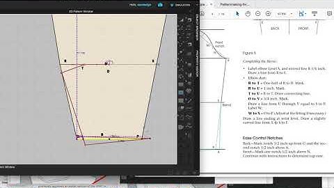 Drafting the Sleeve- Figure 5. How to draft the Sloper in CLO3D