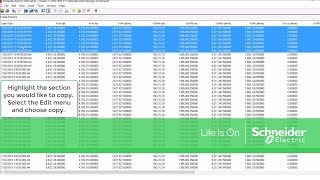 Exporting ION Setup Log Data to Excel | Schneider Electric Support screenshot 4