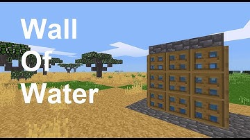 Minetest | How To Build A Wall Of Water