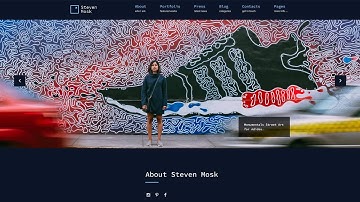 Steven Mosk - Modern artist personal portfolio WordPress Theme by RockThemes Website Template- 61116